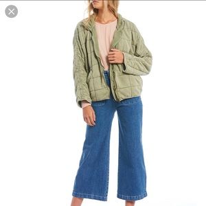 Free people dolman quilted knit jacket